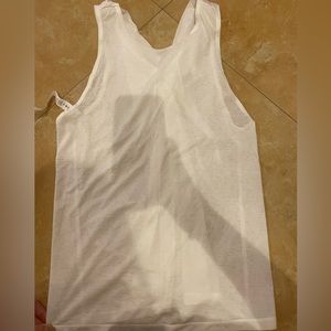 White lulu lemon cross tank top Never worn